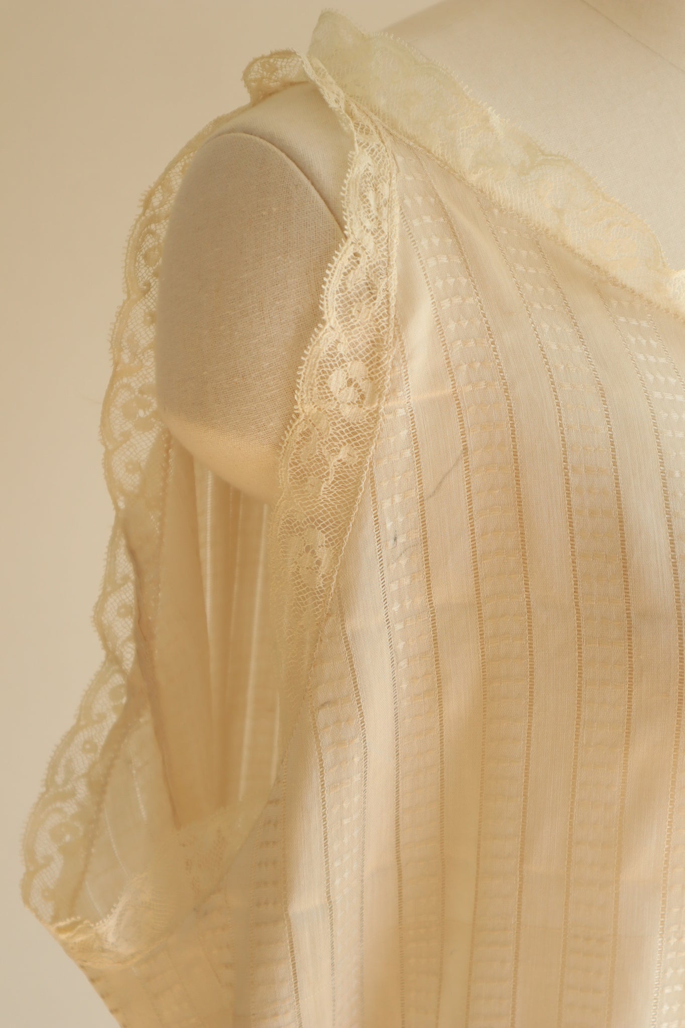 1940s Silk Cotton Slip Dress