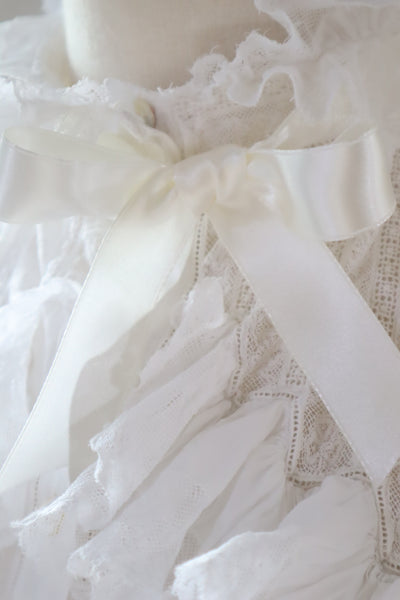 1900s Crown Monogram Embroidered Dress