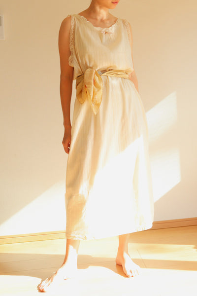 1940s Silk Cotton Slip Dress