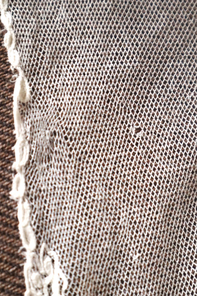 1900s Edwardian English Tambour Lace Yoke
