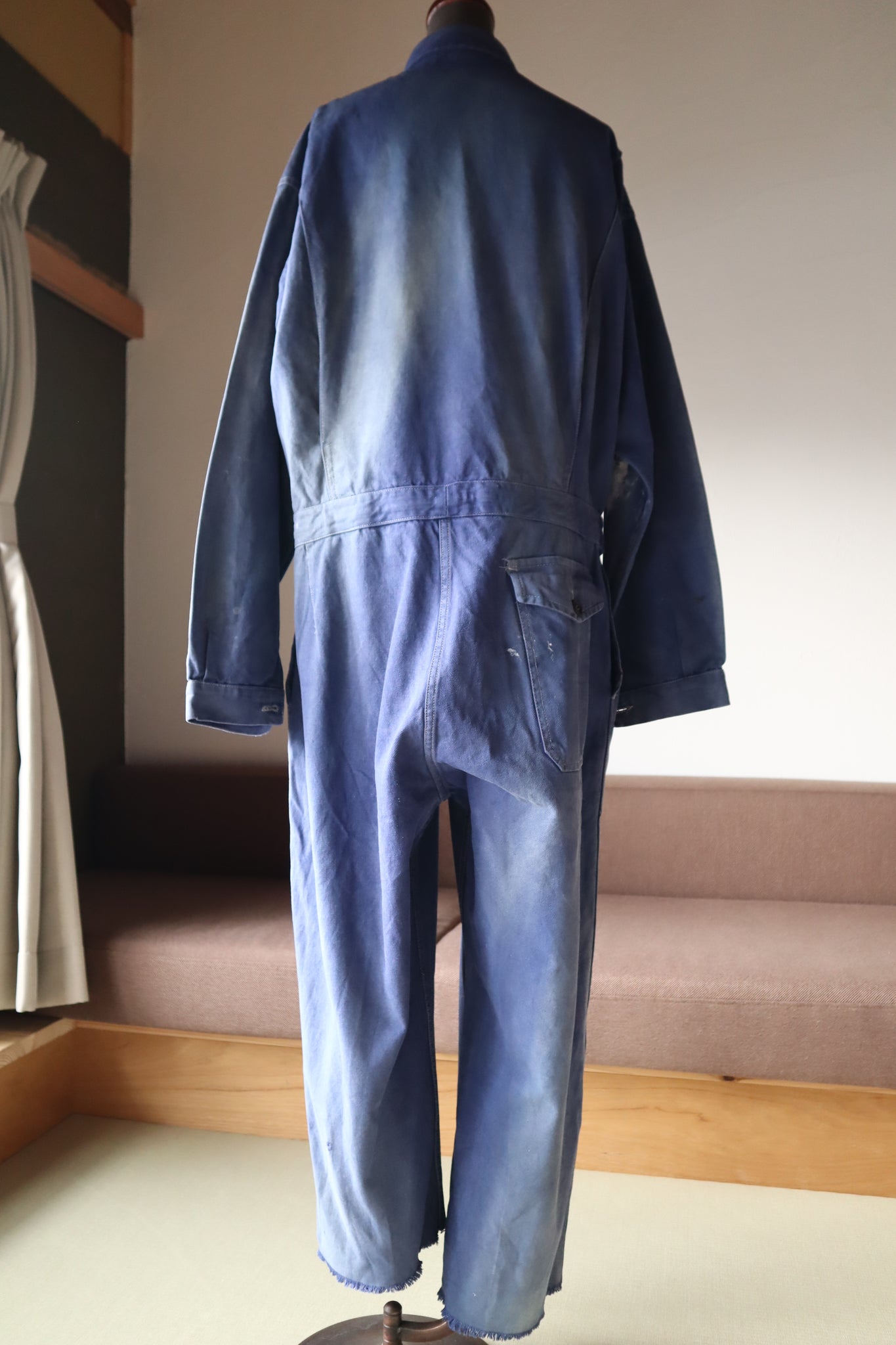 1940s French Indigo Work Coverall