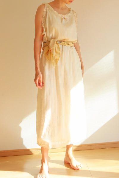 1940s Silk Cotton Slip Dress