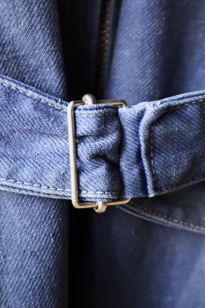 1940s French Indigo Work Coverall