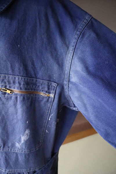 1940s French Indigo Work Coverall