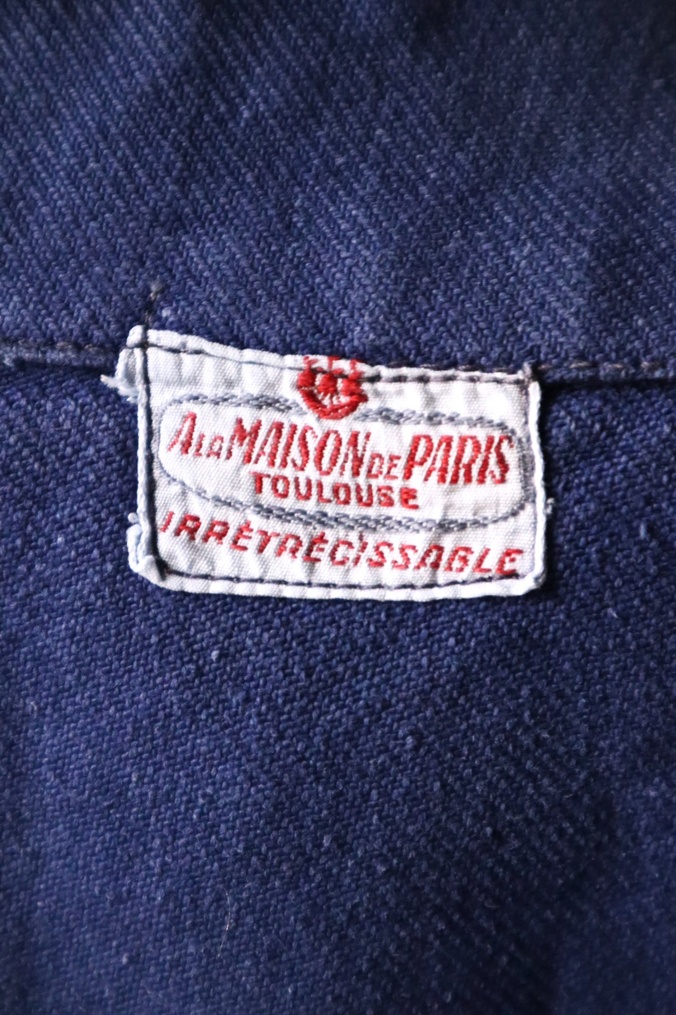 1940s French Indigo Work Coverall