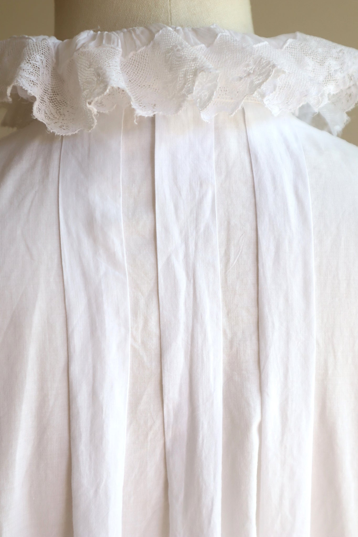 1900s Crown Monogram Embroidered Dress