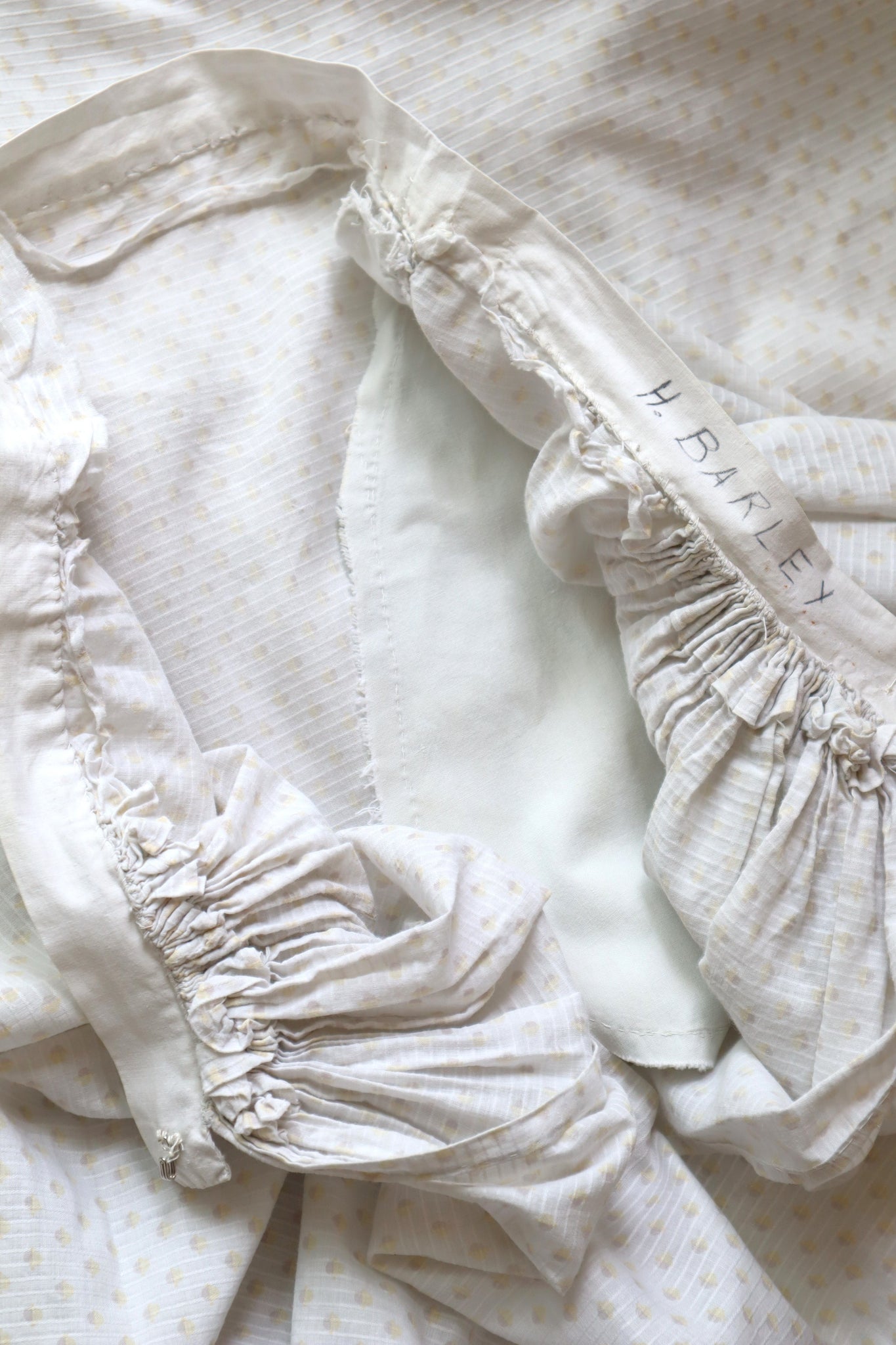 1870s~1880s Cotton Dot Skirt