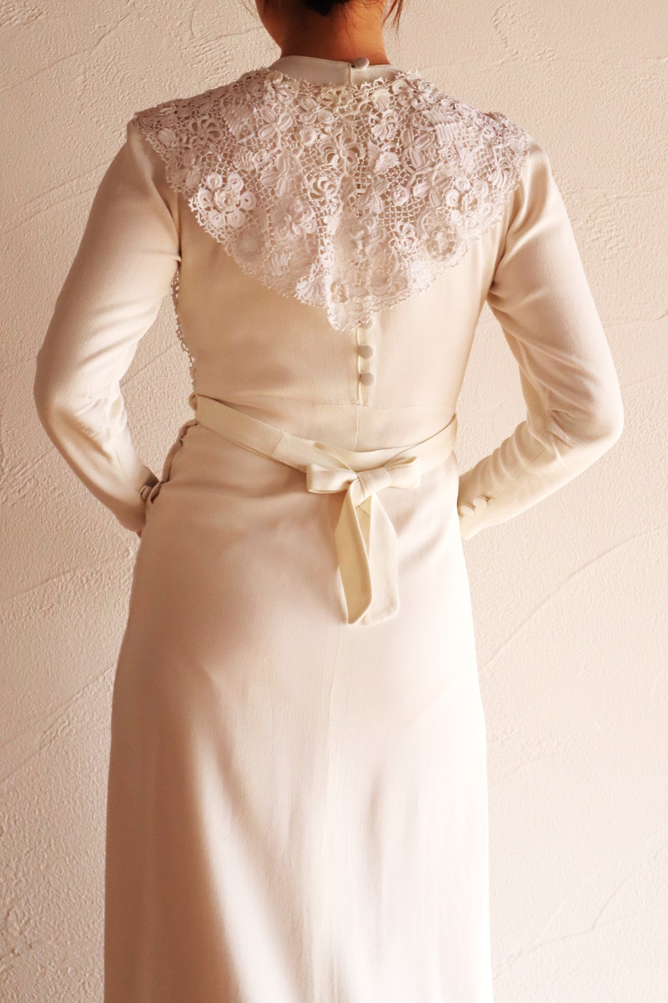 Late 19th Century French Irish Crochet Lace Collar