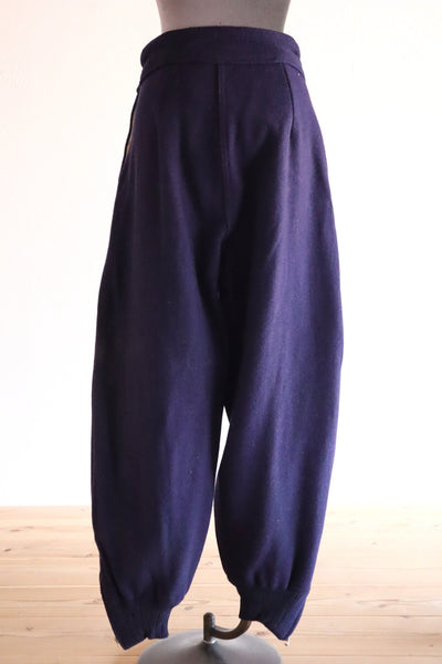 Late 1930s Navy Wool Balloon Pants