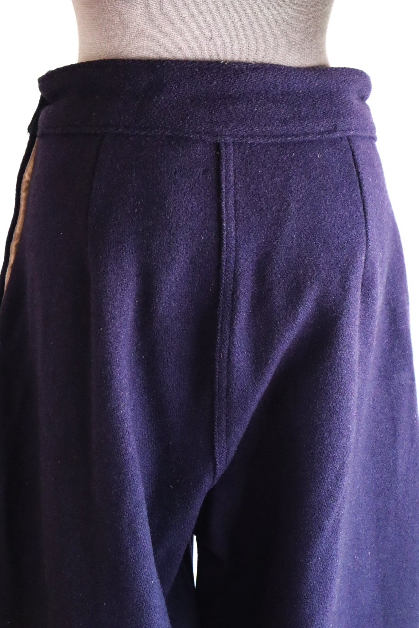 Late 1930s Navy Wool Balloon Pants