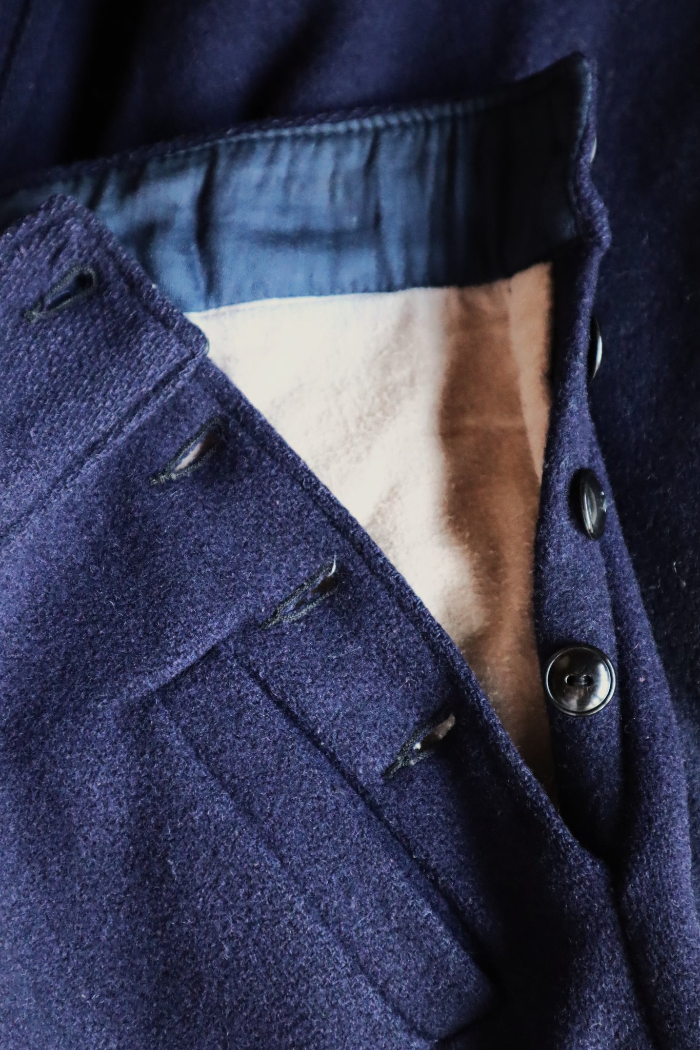 Late 1930s Navy Wool Balloon Pants