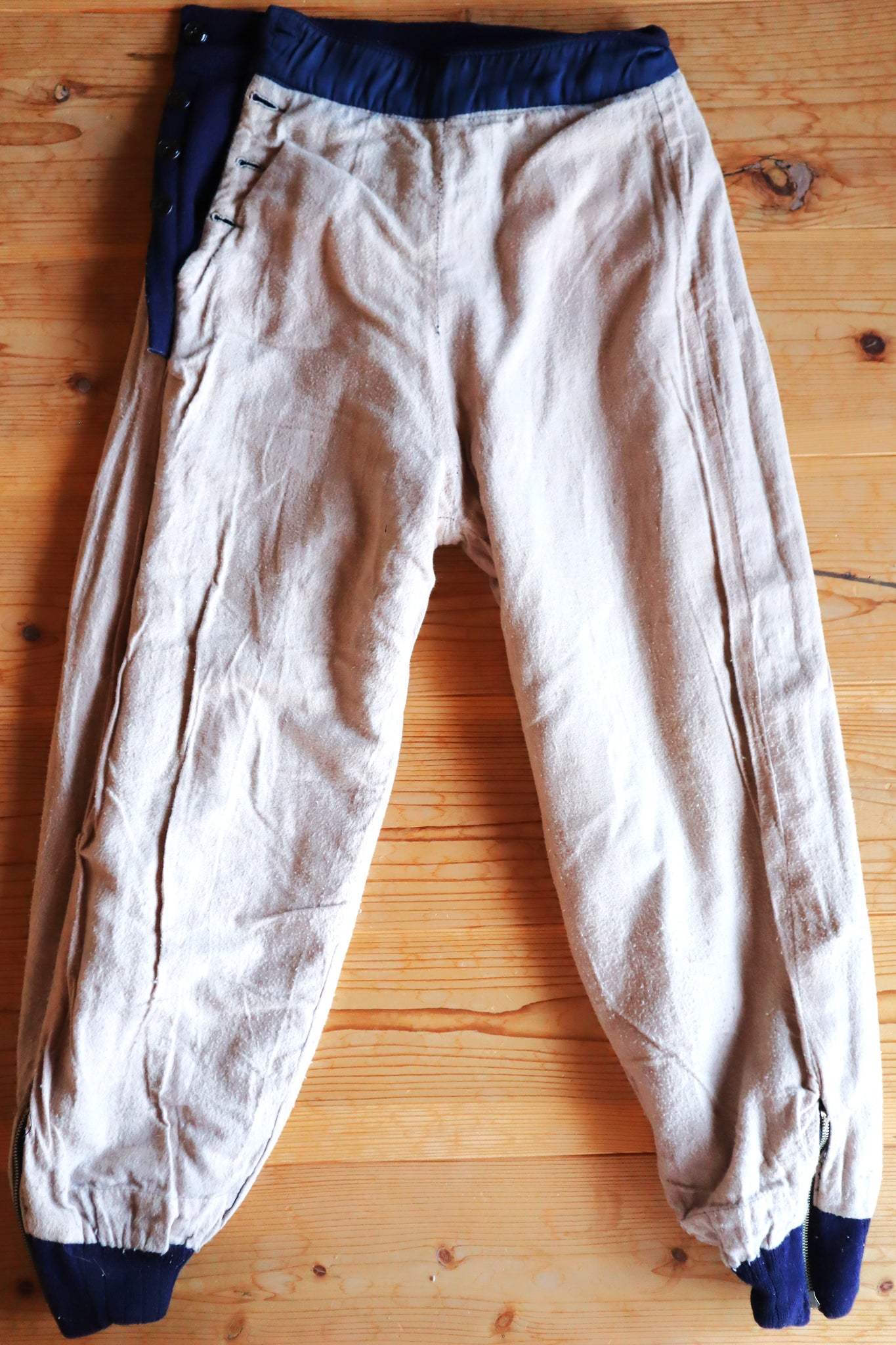 Late 1930s Navy Wool Balloon Pants