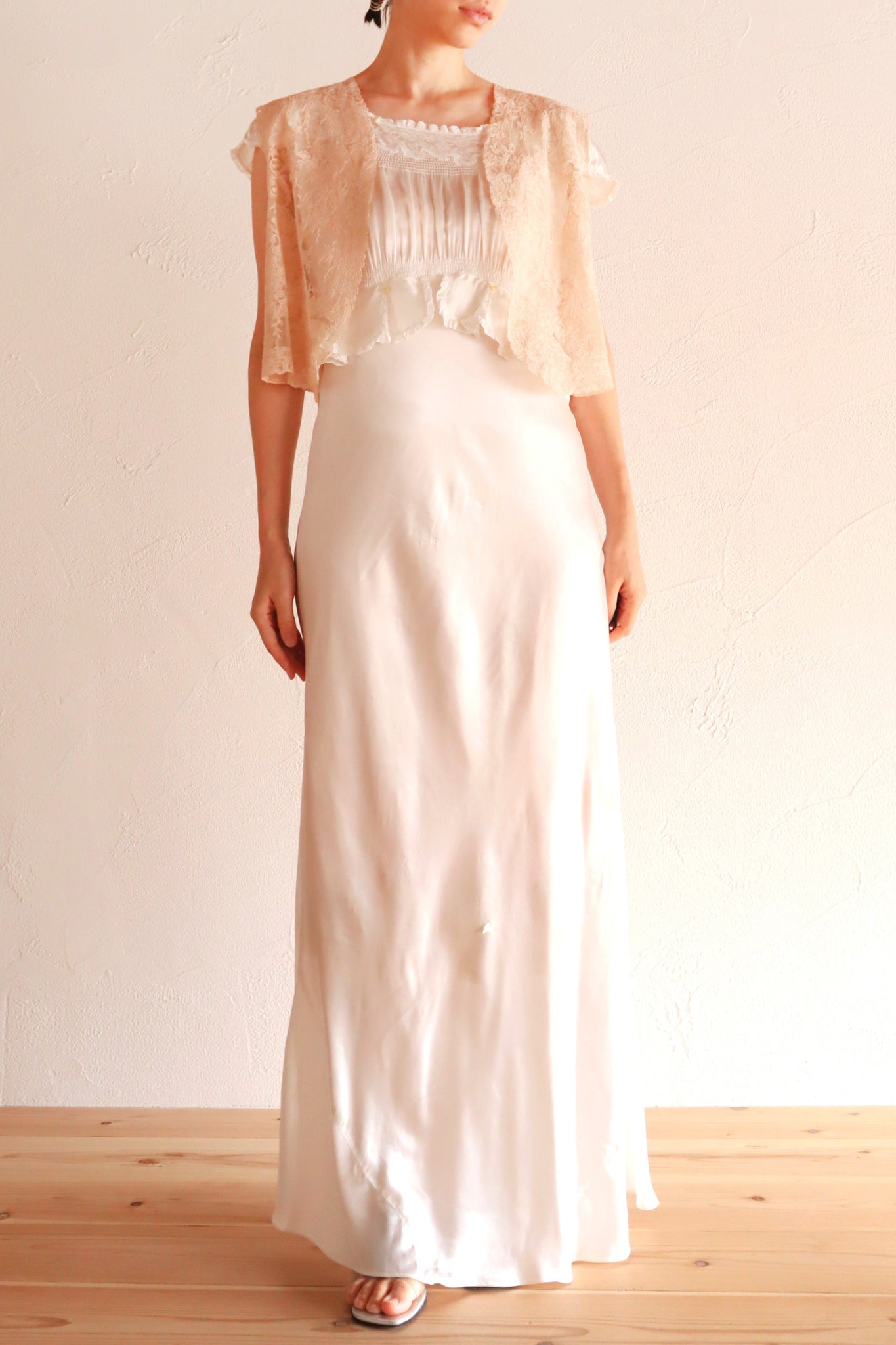 1930s Rose Spray Lace Vest