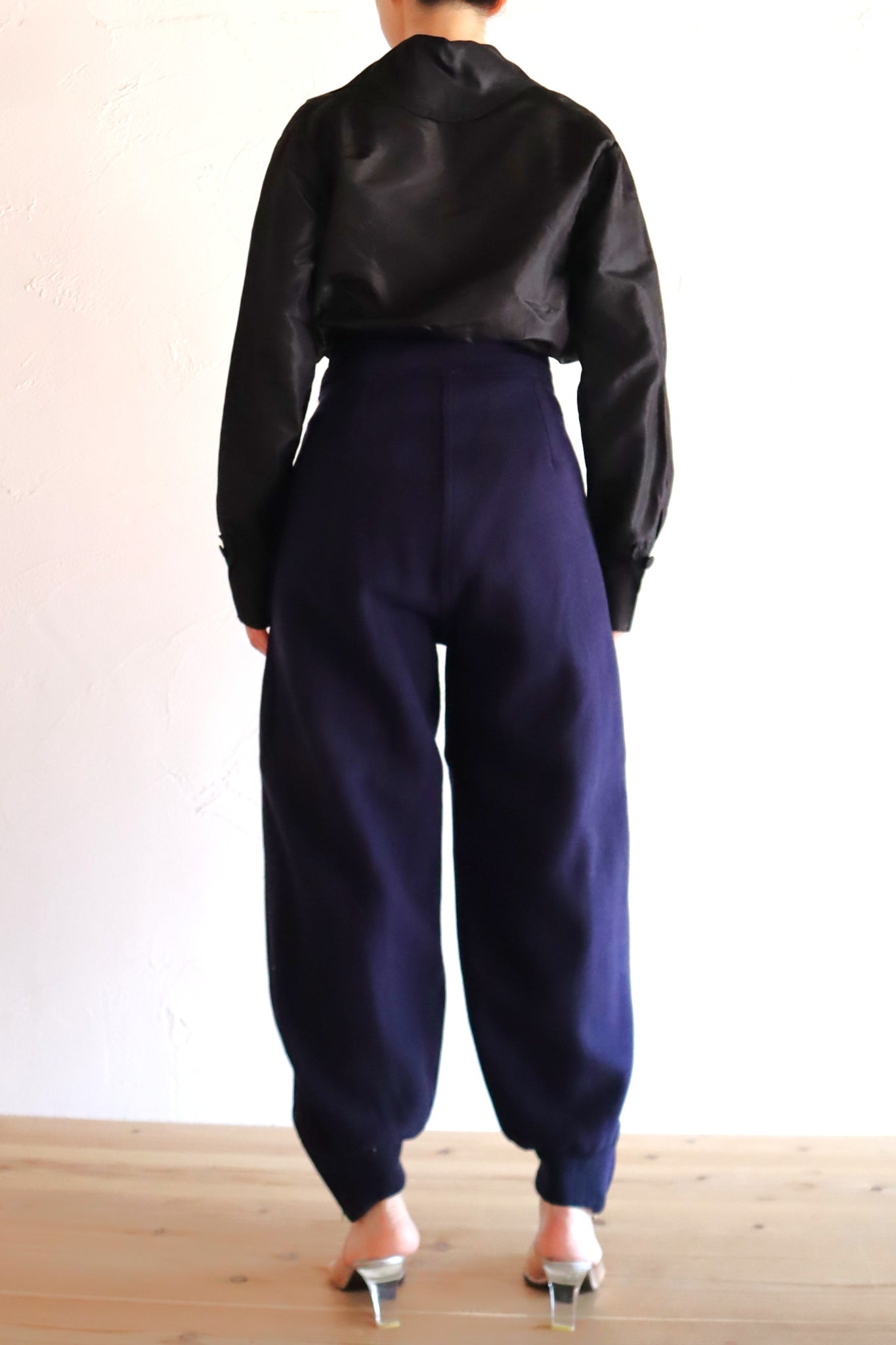 Late 1930s Navy Wool Balloon Pants