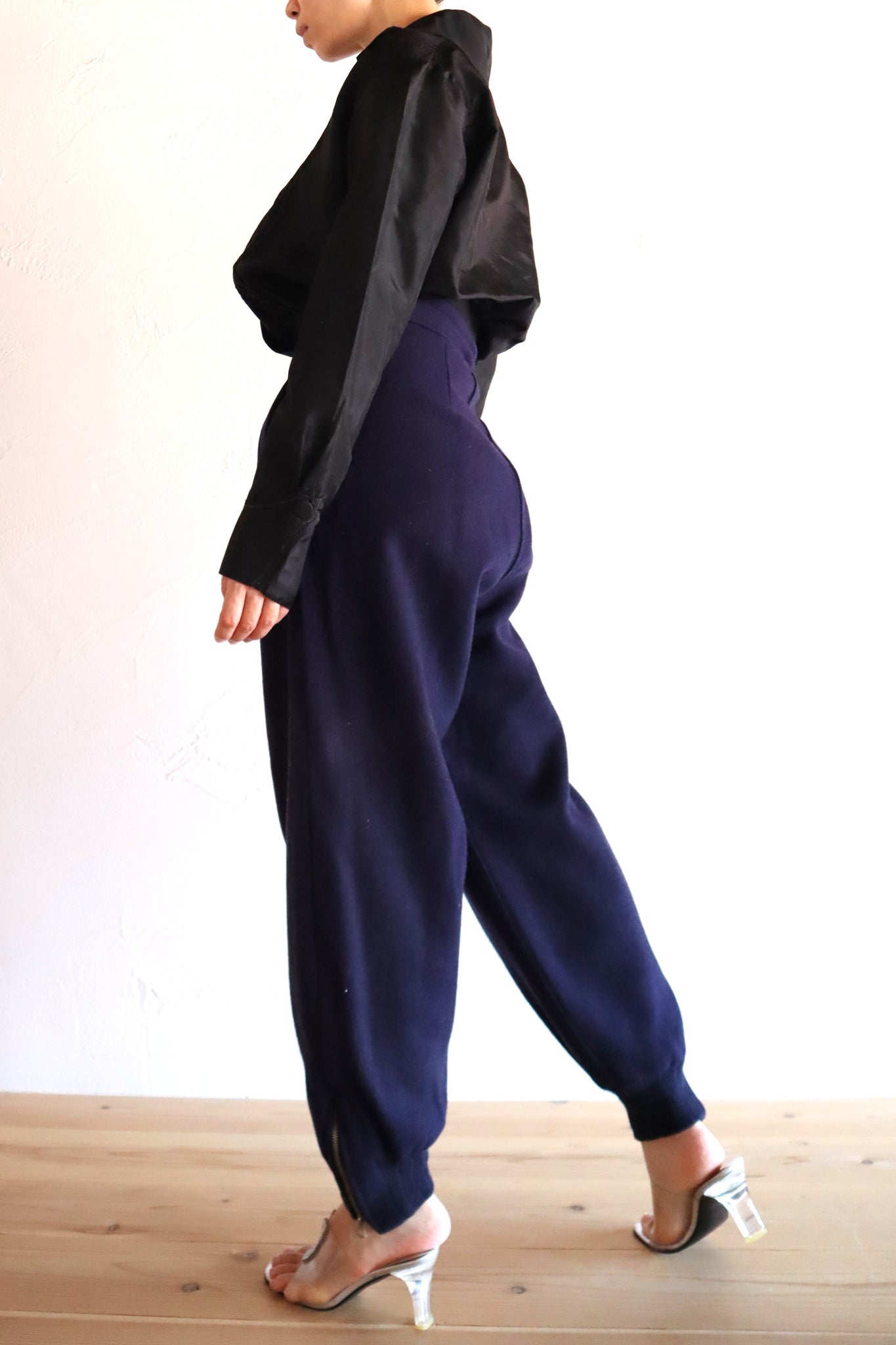 Late 1930s Navy Wool Balloon Pants