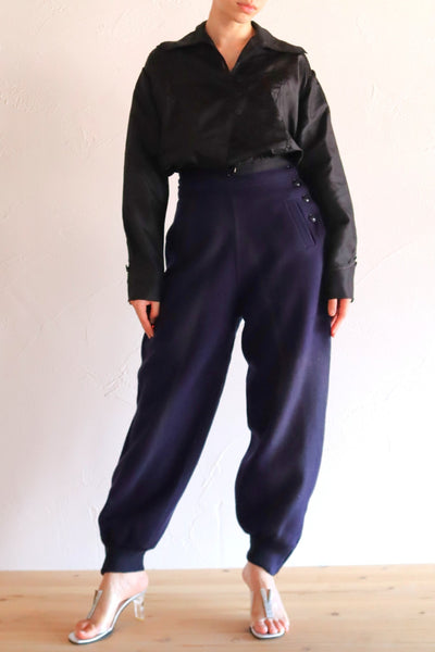 1900s–1910s Acorn Brand Black Silk Pigeon-Front Jacket