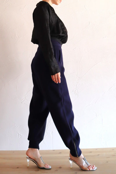 Late 1930s Navy Wool Balloon Pants