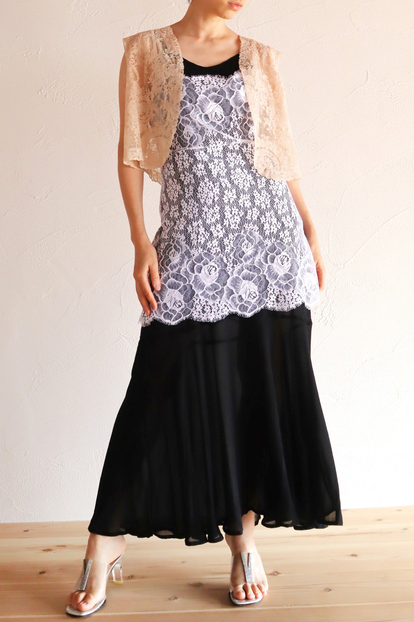 1930s Rose Spray Lace Vest