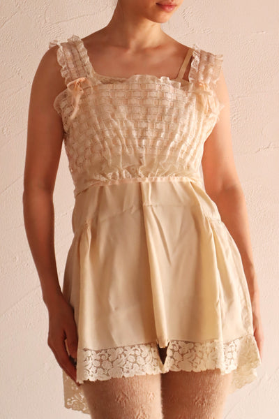 Artisan-Made Antique French Lace Corset Cover (Reproduction)