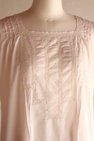 1910s Pale Pink Cotton Dress
