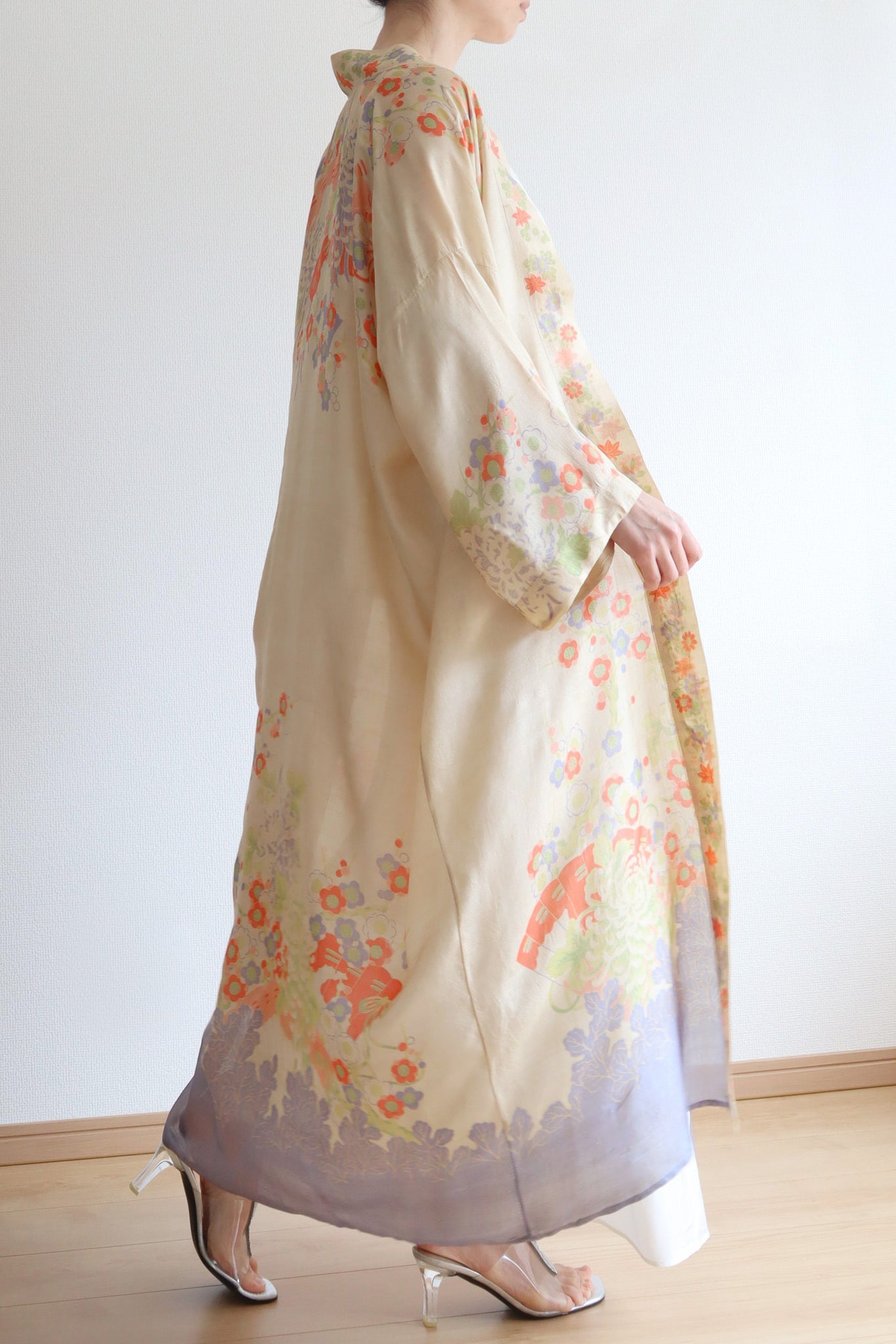 1920s Pongee Silk Robe