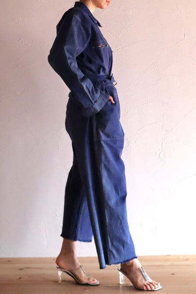 1940s French Indigo Work Coverall