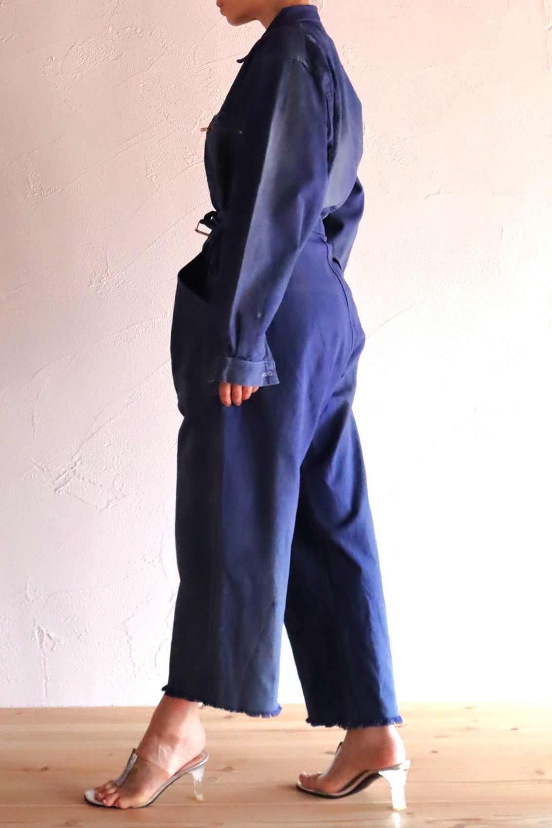 1940s French Indigo Work Coverall