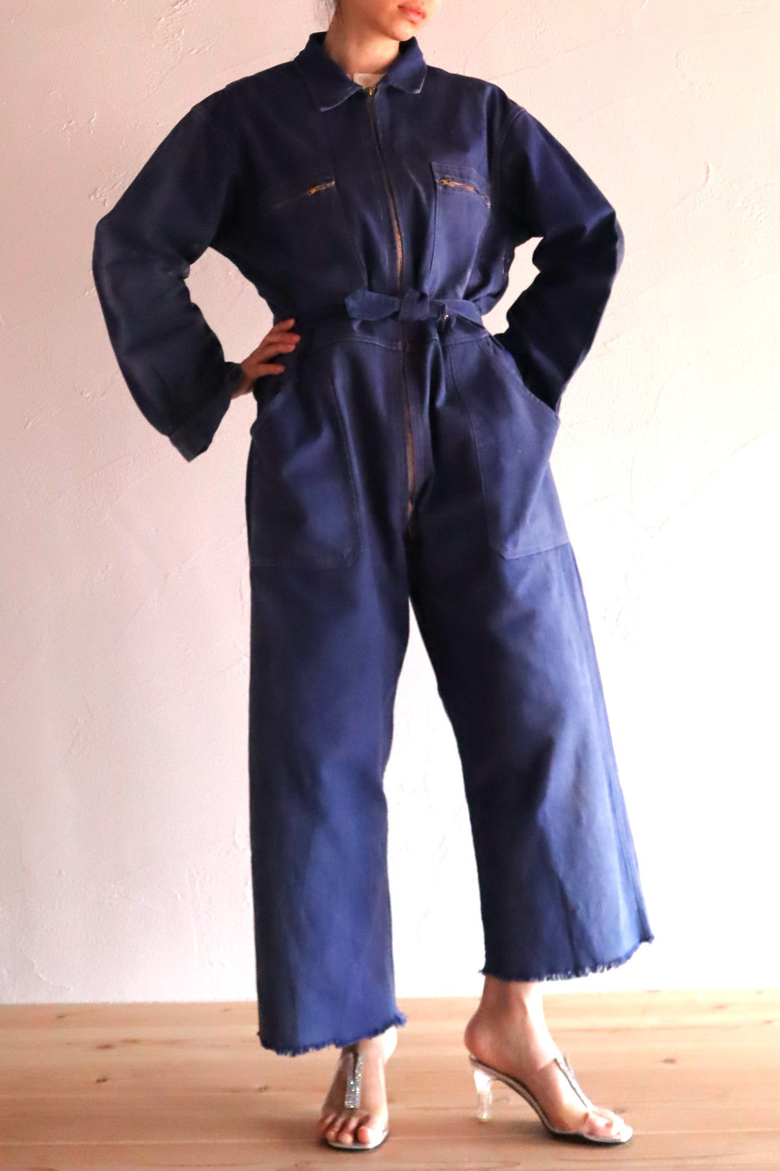 1940s French Indigo Work Coverall