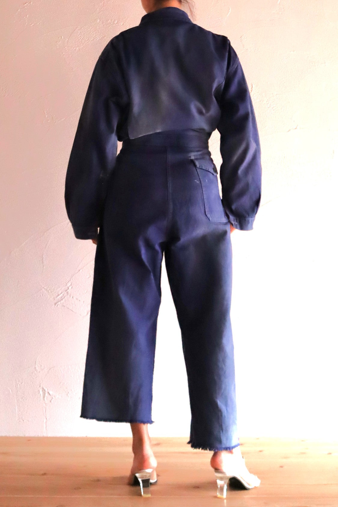 1940s French Indigo Work Coverall