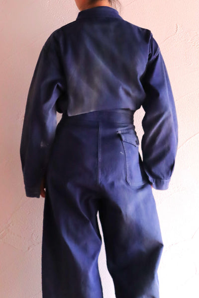 1940s French Indigo Work Coverall