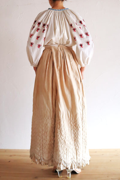 1870s–1880s Victorian Quilted Cotton Petticoat