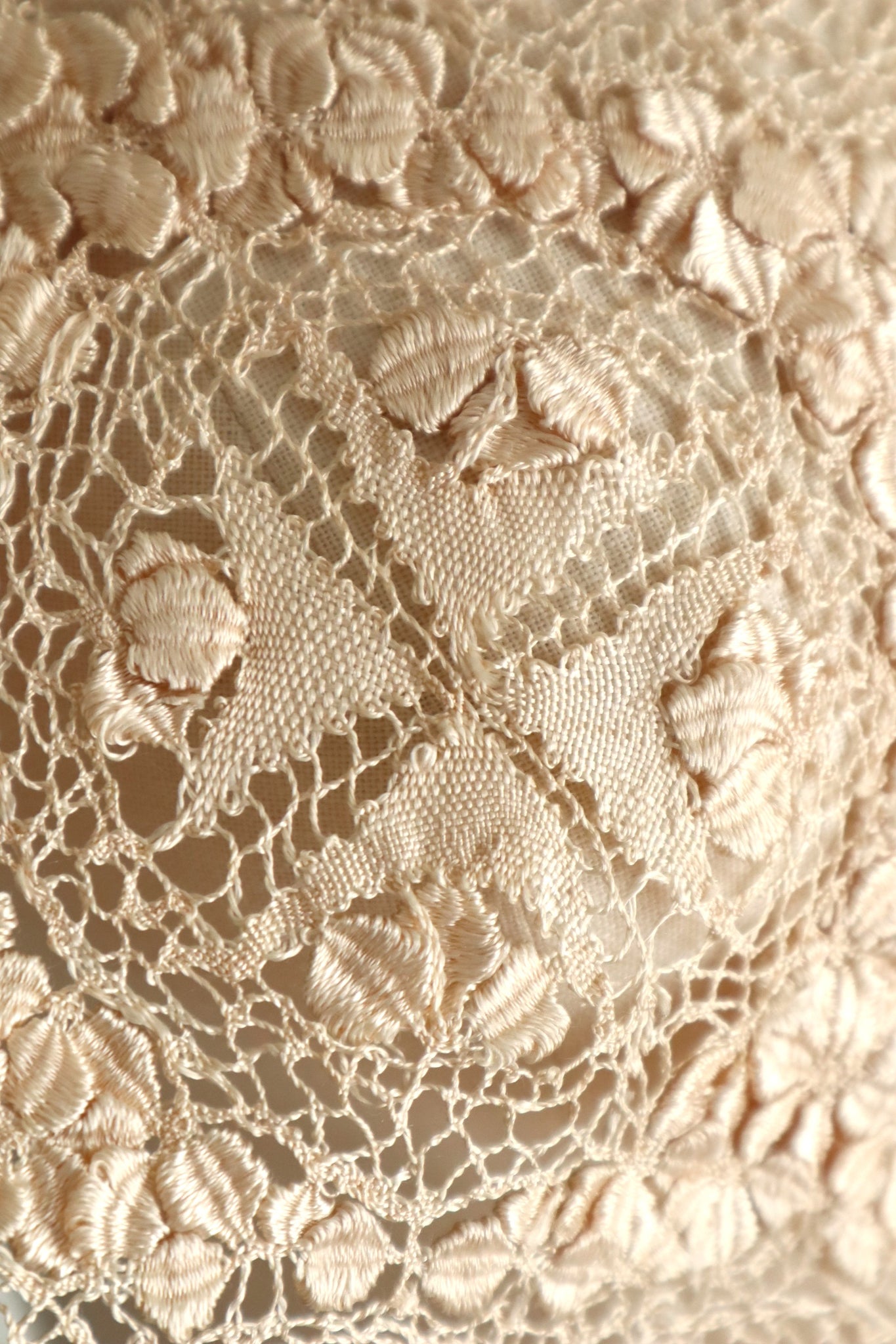 19th Century Silk Maltese Lace Collar