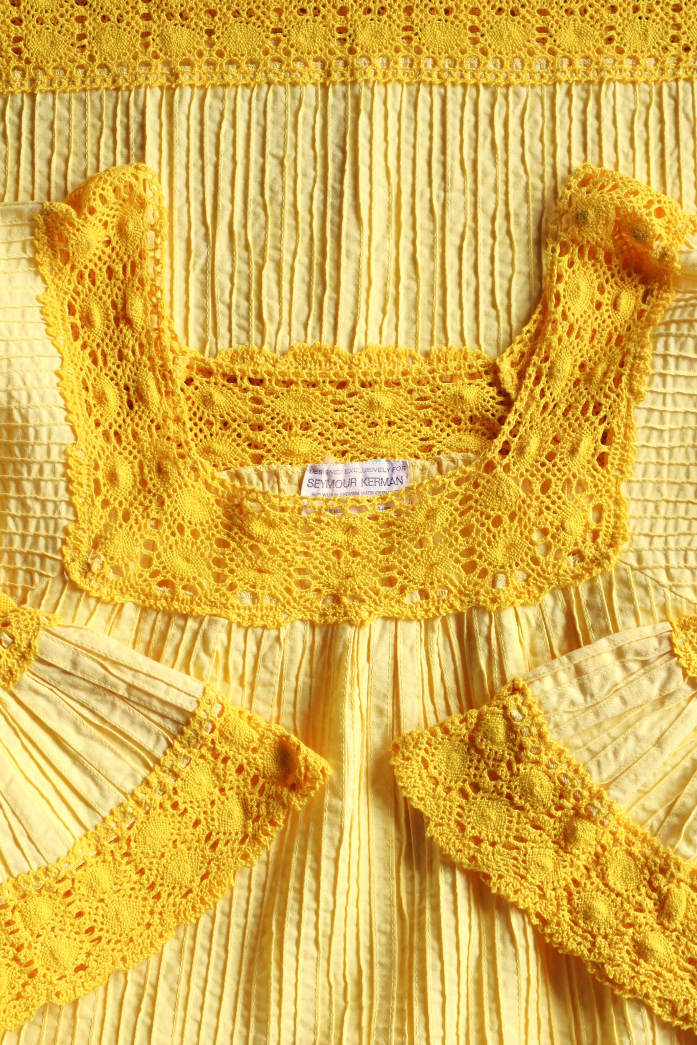 70s Yellow Mexican Dress