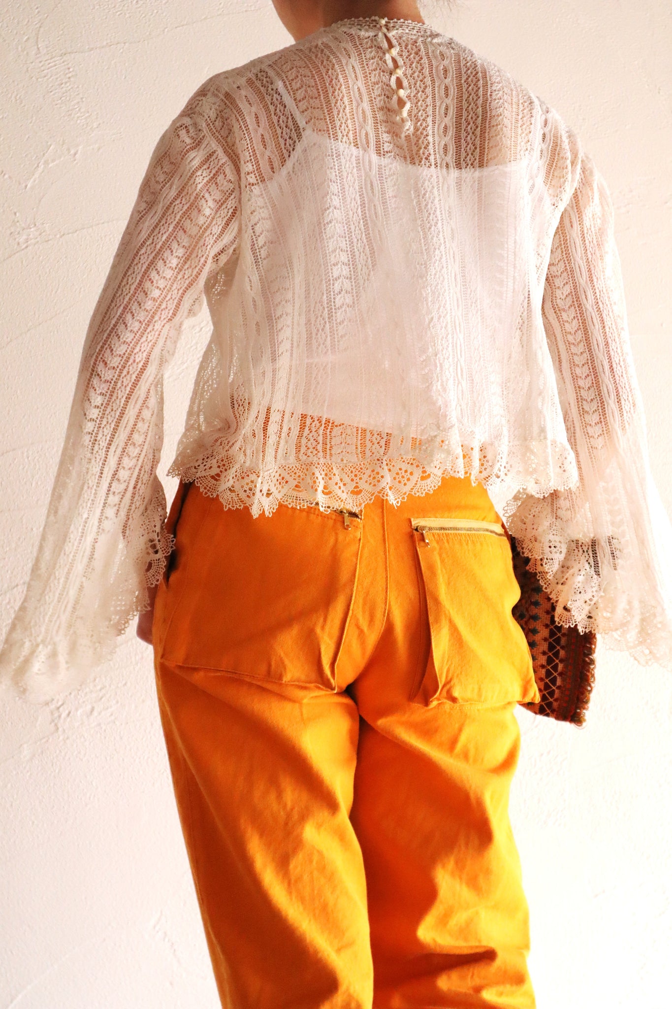 1910s French Fine Cotton Machine Knit Blouse