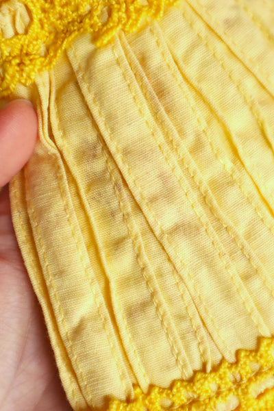 70s Yellow Mexican Dress