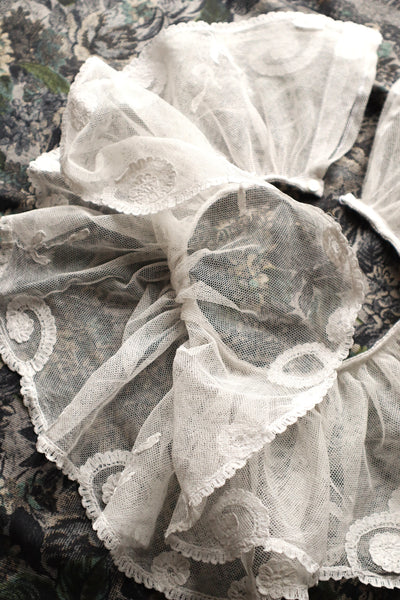 Handmade Antique Tulle Lace Collar