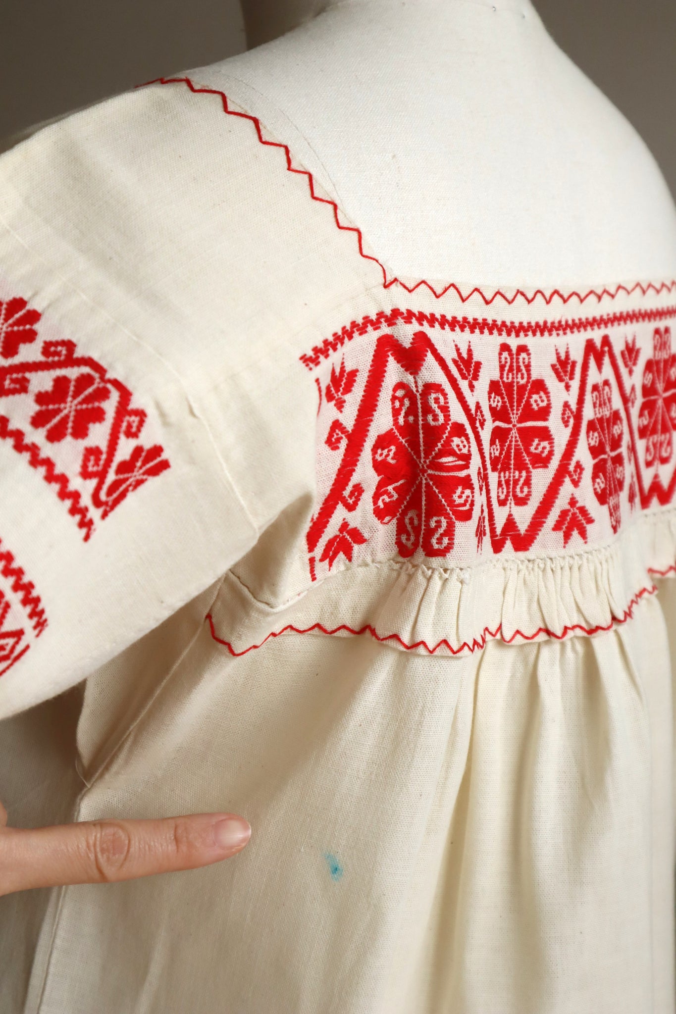 60s Deadstock Manta Peasant Blouse
