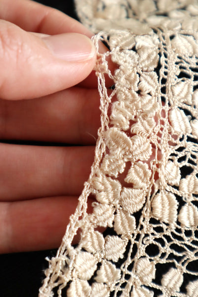 19th Century Silk Maltese Lace Collar