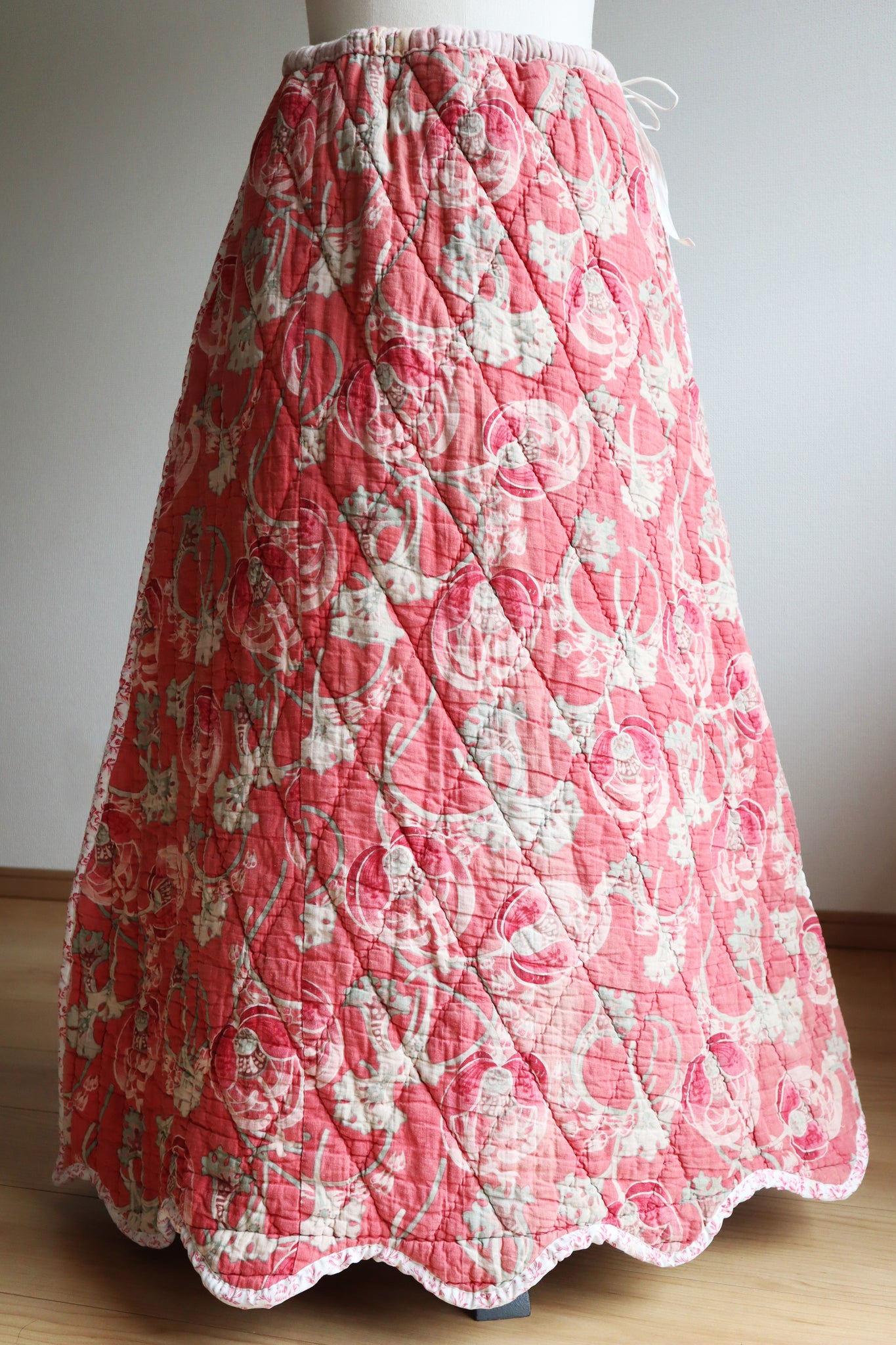 Reversible Antique Quilt Skirt