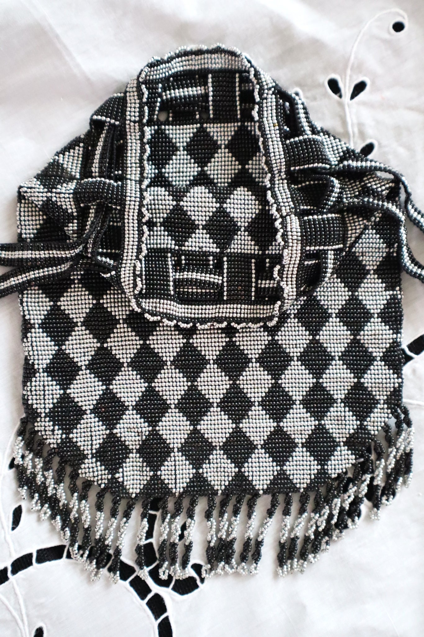 1920s British Beaded Evening Bag