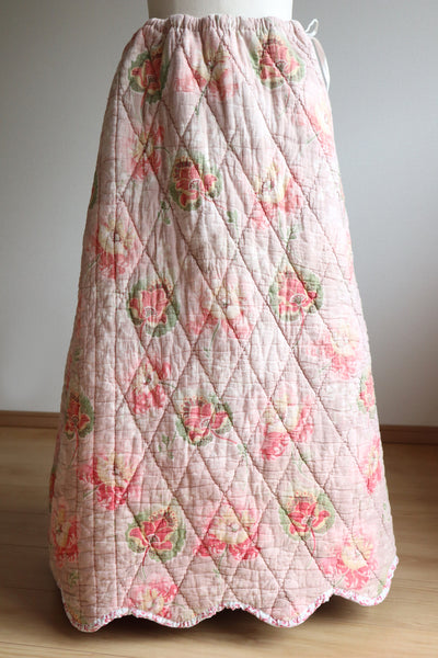 Reversible Antique Quilt Skirt