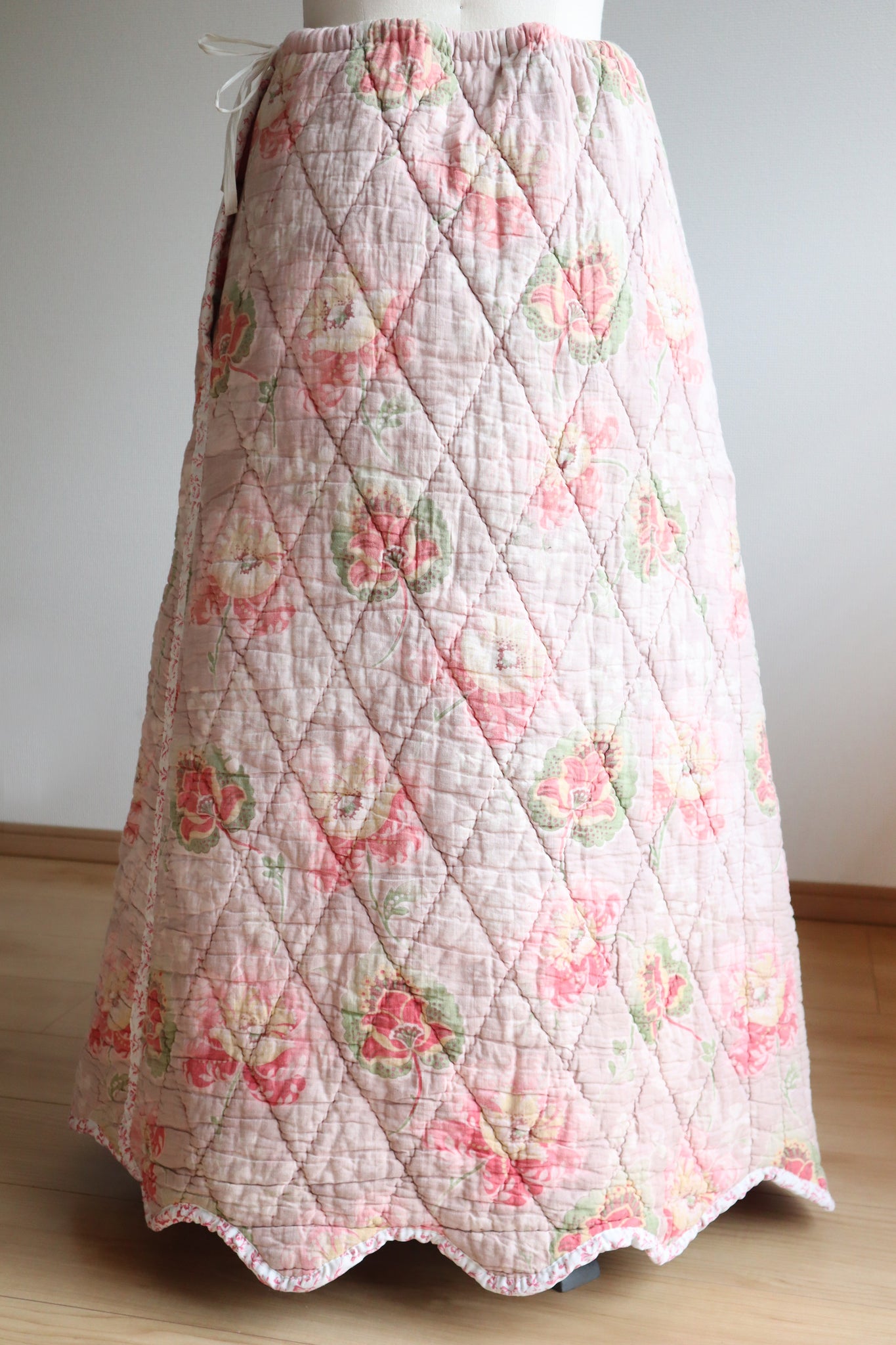 Reversible Antique Quilt Skirt