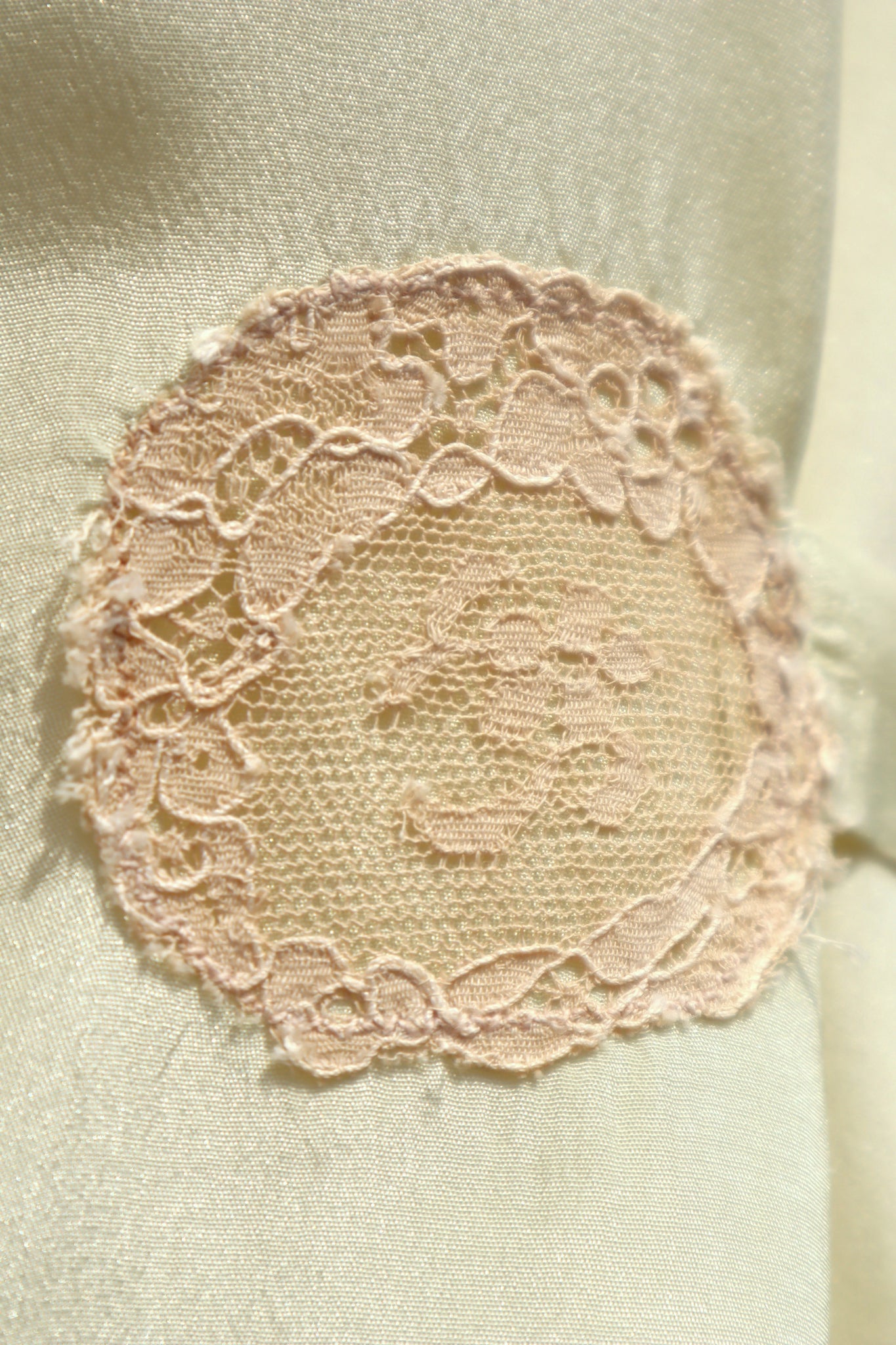 1930s Pale Green Silk Dress