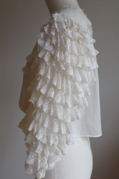 1900s Frilly Sleeve Blouse