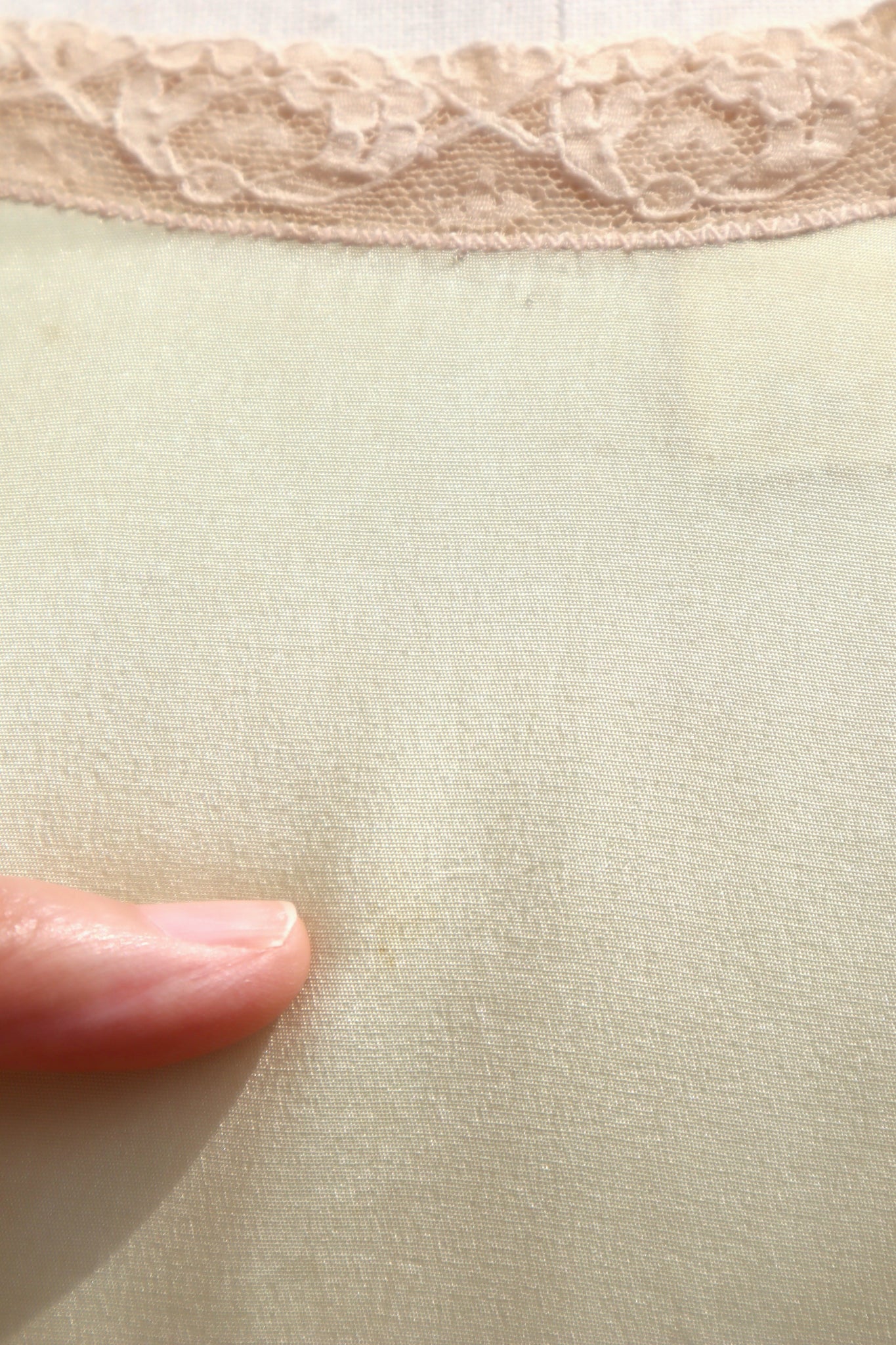 1930s Pale Green Silk Dress