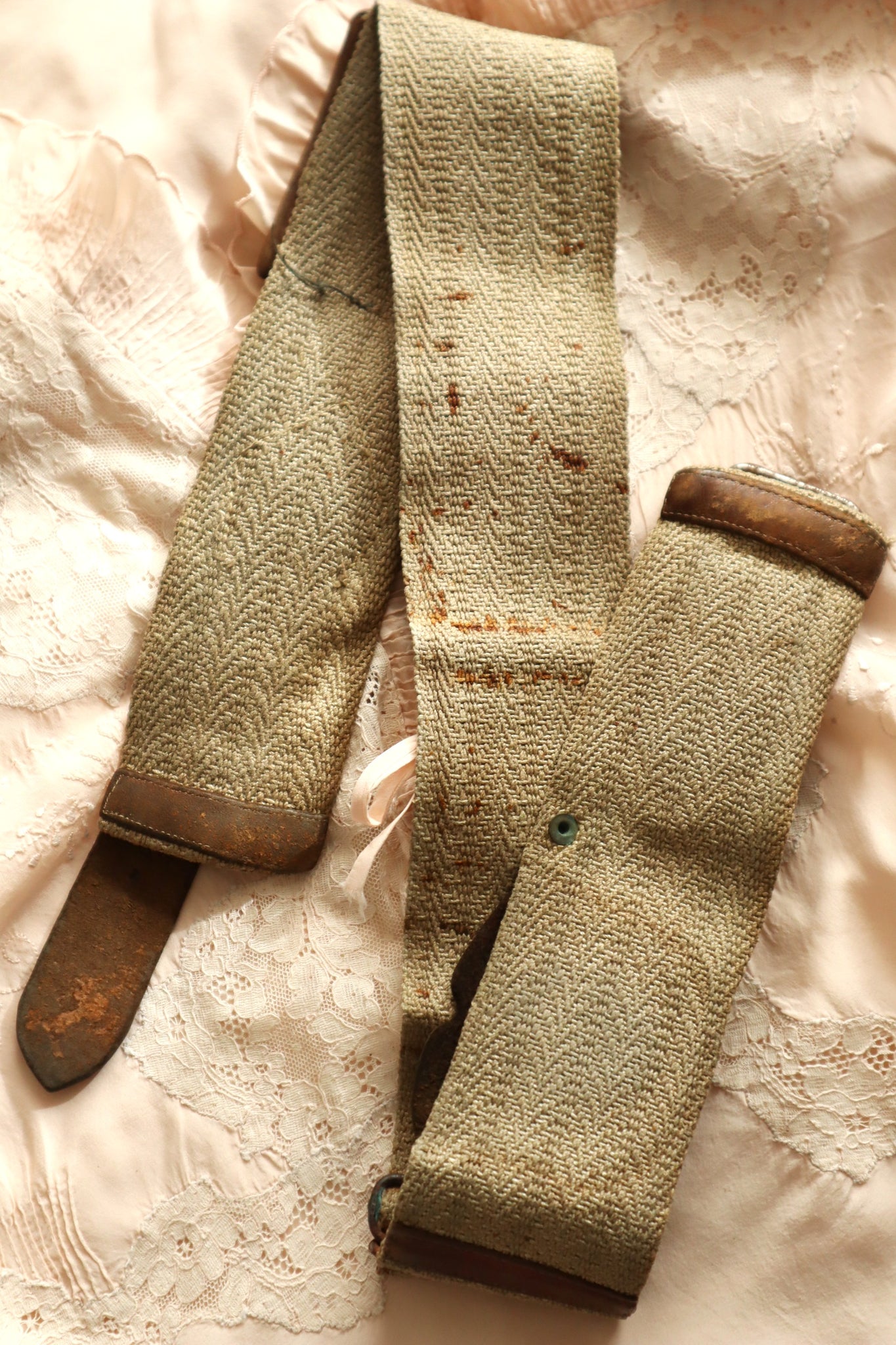 1890s–1910s French Utility Belt with Leather Pouches
