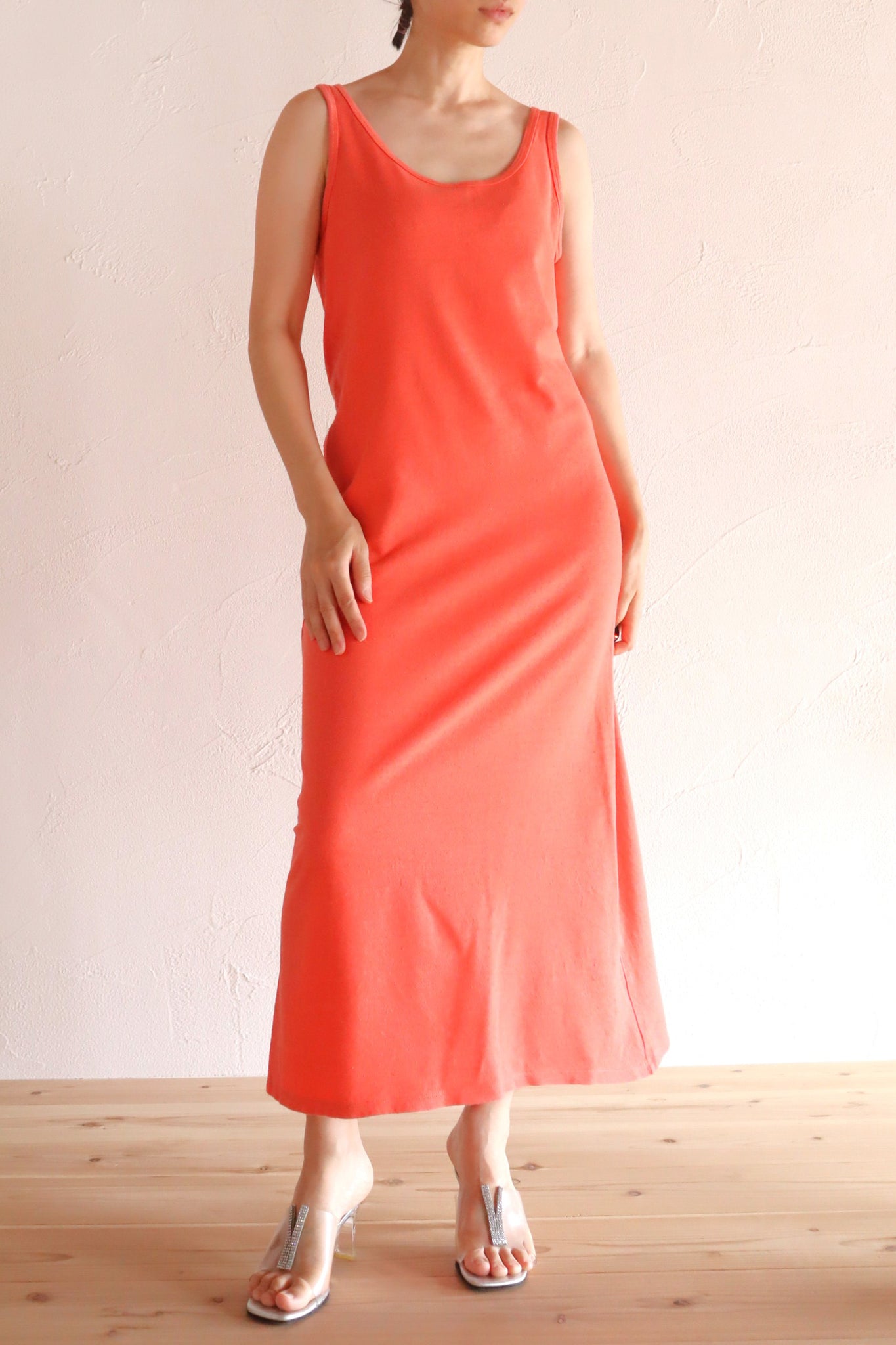 90s Coral Cotton Dress