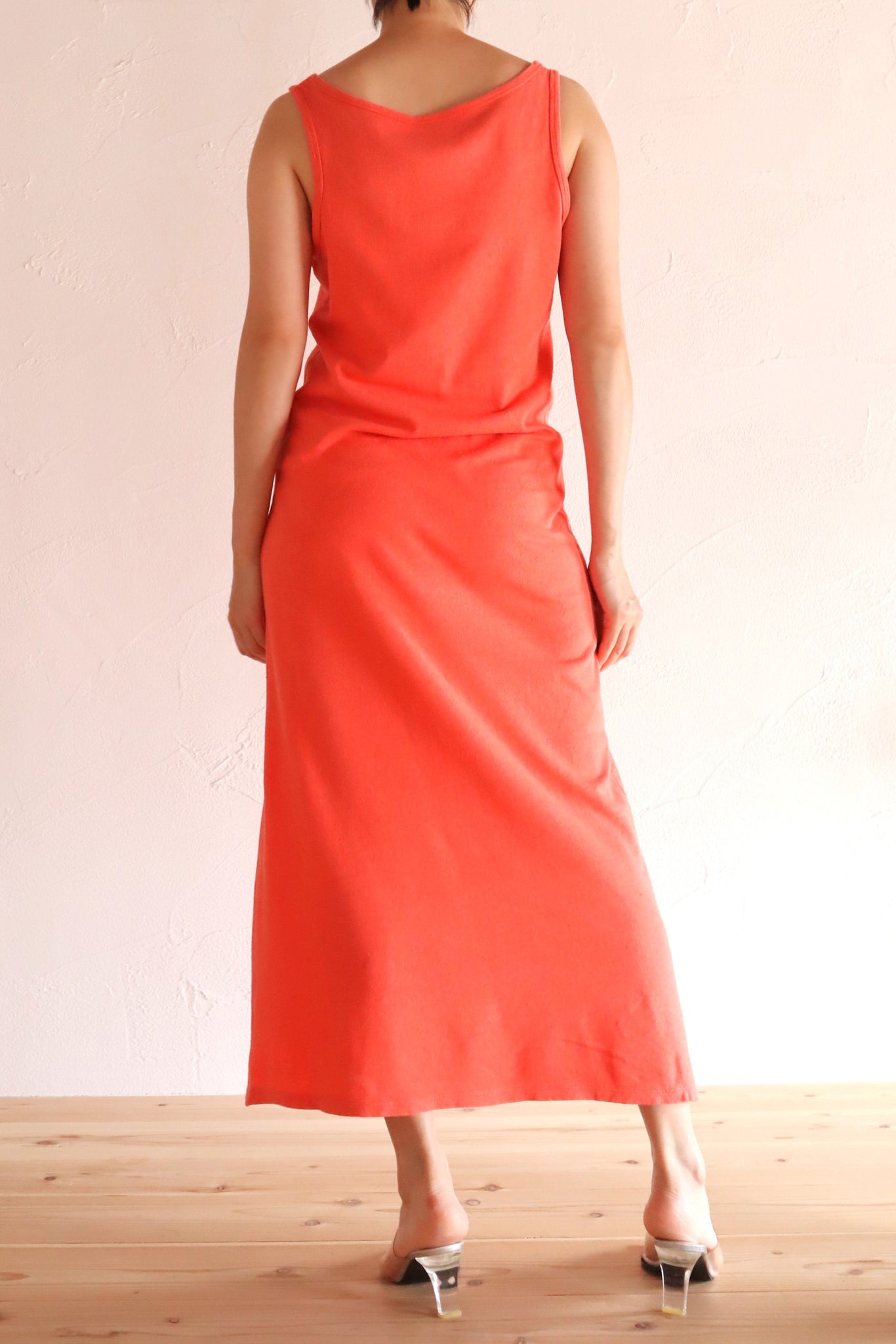 90s Coral Cotton Dress