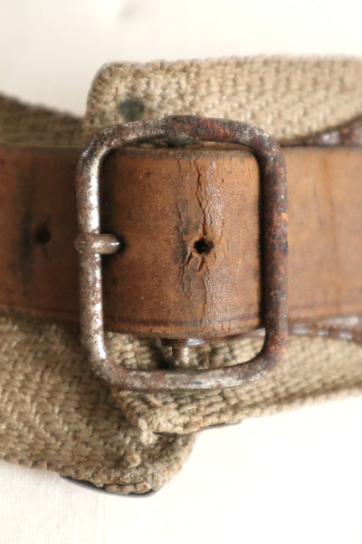 1890s–1910s French Utility Belt with Leather Pouches