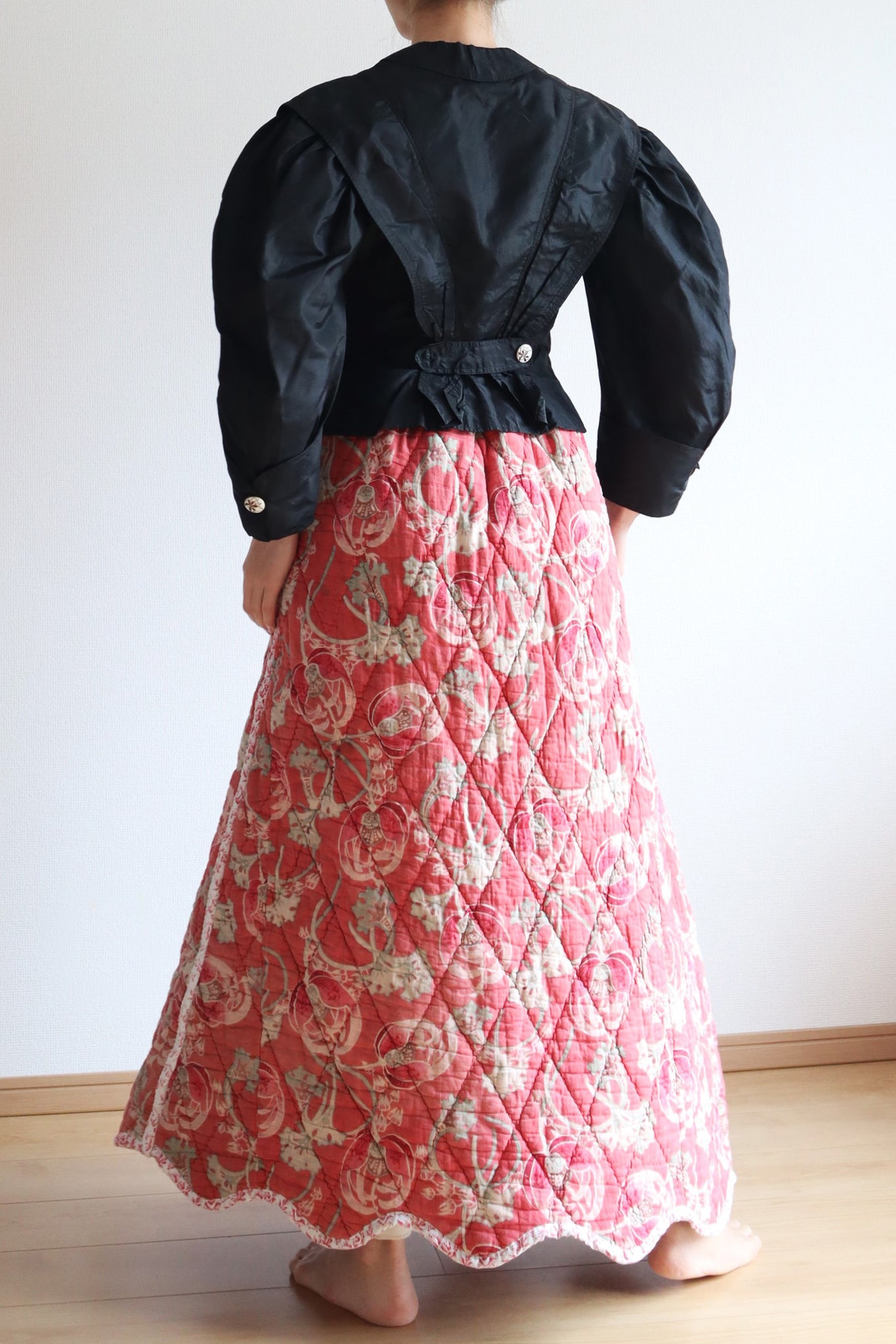 Reversible Antique Quilt Skirt